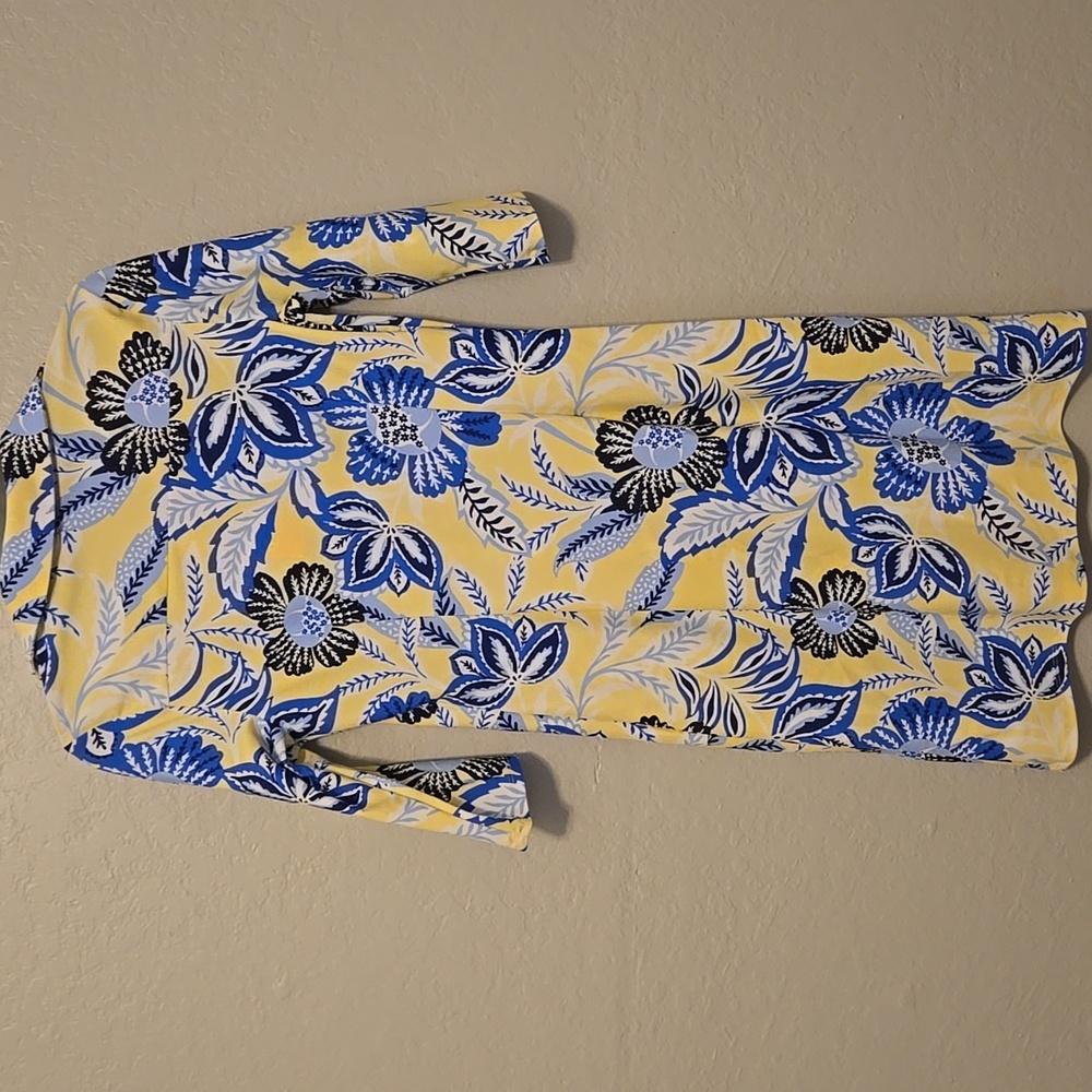 Jude Connally Susana floral dress blooming botanicals butter 3/4 Sleeves, SizeXS - Picture 3 of 4